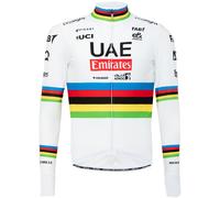 Maglia manica lunga UAE TEAM EMIRATES Campione del mondo 2024 bianco