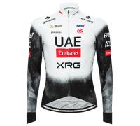 Maglia UAE Team Emirates 2025 Replica manica lunga bianco nero - M