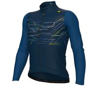 Alé - Pr-E Megabyte L/S Jersey - Maglietta da ciclismo M blu