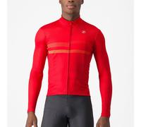 Maglia maniche lunghe Castelli Collapse - Rosso XL / Rosso