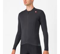 Castelli Espresso Thermal Long Sleeve Jersey Grigio 2XL Uomo Light Black