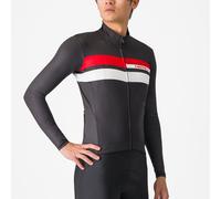Maglia Castelli Lineare manica lunga nero puro bianco rosso - S