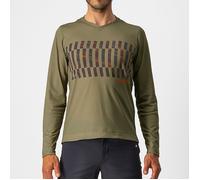 Castelli Trail Tech LS Tee - Maglia Tecnica a Maniche Lunghe per MTB e Gravel, Traspirante e Confortevole