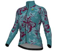 Maglia Alé PR.E Flower manica lunga verde turchese viola donna - M
