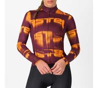 Maglia maniche lunghe donna Castelli Blur Thermal - Bordeaux S / Rosso