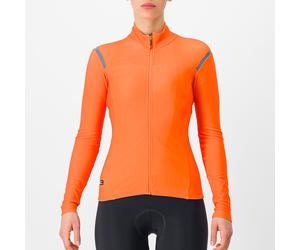 Maglia maniche lunghe donna Castelli Tutto Nano RoS - Arancio chiaro S / Arancione