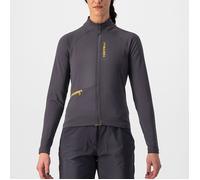 CASTELLI 4522539-030 Unltd Trail W Jrs Donna Maglia Lunga Dark Gray/Goldenrod S