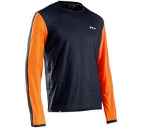 Maglia maniche lunghe Northwave XTrail - Nero arancio L / Arancione