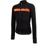 Maglia maniche lunghe Santini Adapt Wool - Arancio S / Arancione
