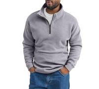 Maglia Maniche Lunghe Senza Cappuccio Tinta Unita Autunno e Inverno Felpa Collo Alto con Bottoni a Un Quarto da Uomo Felpe Morbida e Confortevole Leggeri Traspirante Abbigliamento per Il Tempo Libero