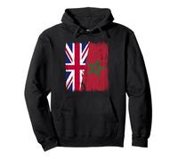 Maglia marocchina Britannica con Mezza Bandiera Britannica Felpa con Cappuccio