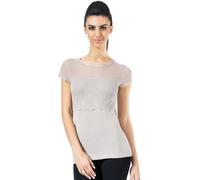 Maglia Mezza manica Viscosa e Pizzo Cotonella Tortora