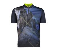 Maglia mezza zip con stampa ispirata alla montagna CMP Bleu