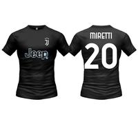 Maglia Miretti Juventus Away 2023 2022 ufficiale Juve Trasferta nera 20 Replica