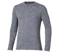 Mizuno Core Impulse Half Zip Long Sleeve T-shirt Grigio XL Uomo