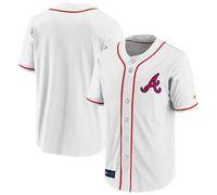 Maglia MLB Atlanta Braves Bianca Franchise Supporter Poly Baseball Jersey