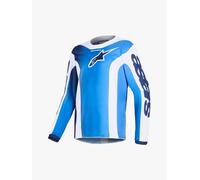 MAGLIA MOTO CROSS BAMBINO ENDURO ALPINESTARS FLUID YOUTH PORT LUCLA BLU BIANCO