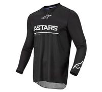 Maglia Motocross Alpinestars Graphite Racer - Nera Bianca