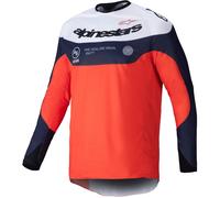 Maglia motocross Alpinestars PRO-Dura blu-arancio-bianco XL
