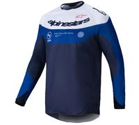 Maglia motocross Alpinestars PRO-Dura blu-bianca XL
