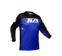 Maglia Motocross e MTB TLA Reaktion, Maglia Bici Traforata, Maglia Moto Fuoristrada, Maglia MTB Enduro, Cross, BMX, Maglia Quad Enduro - Blu