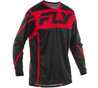 Maglia motocross FLY Racing Lite nero-rosso L
