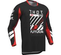 Maglia Motocross Kids Thor Launchmode - Futura Nera/Rossa