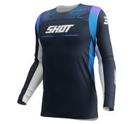 Maglia motocross per bambini Shot Contact Apex blu 4/5