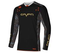 Maglia Motocross Seven Rival Clash Black/Brandy Taglia:XL