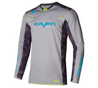 Maglia Motocross Seven Rival Clash Gray/B-Berry Taglia:L