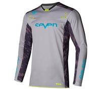 Maglia Motocross Seven Rival Clash Gray/B-Berry Taglia:S