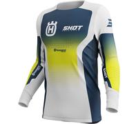Maglia motocross Shot Aerolite HVA blu L