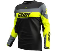 Maglia motocross Shot Devo League giallo fluo M