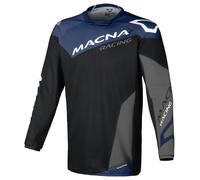 Macna Backyard 1, maglia 3XL male Nero/Blu/Grigio