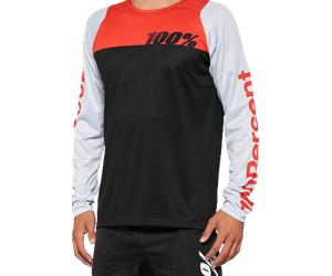Maglia MTB 100% R-Core Nero/Rosso RacerM Nero,Rosso Racer