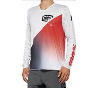 Maglia MTB 100% R-CORE X GREY RED maniche lunghe