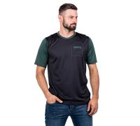 Maglia MTB 100% Ridecamp Short Sleeve Nero/Verde ForestaS Nero,Verde Foresta