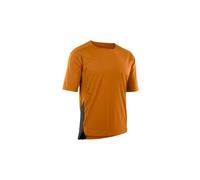 Maglia mtb a maniche corte ion scrub amp bat arancione uomo