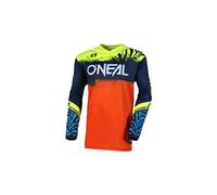 Maglia mtb a maniche lunghe da bambino o neal element shocker blu arancione