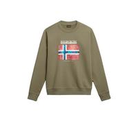 Maglia Napapijri Guiro Girocollo Uomo Verde Militare