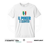 Maglia Napoli 4° Scudetto 2025 T-Shirt Festa Campione d'Italia
