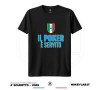 Maglia Napoli 4° Scudetto 2025 T-Shirt Festa Campione d'Italia