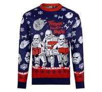 Maglia natalizia Star Wars Trooping Through The Snow per Uomini, Blu, XL