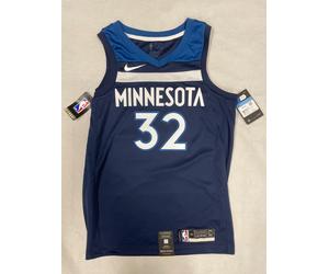 Maglia NBA Nike Minnesota Timberwolves Towns #32 Blu Taglia M Autentica