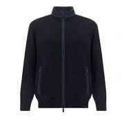 Maglia Nelson zip-up in lana Soft Cool Touch con dettagli in Typhoon® Re-4x4 Stretch, Uomo, Blu, Taglia: XXL