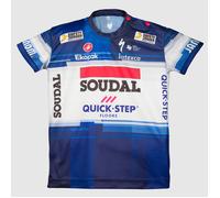 Maglia Soudal Quick-Step 2023 manica corta blu bianco neonati - 1