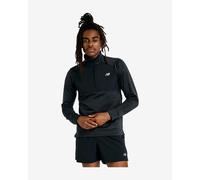 Maglia New Balance Athletics Heat Grid Half Zip manica lunga grigio scuro nero - L