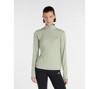 Maglia New Balance Space Dye 1/4 Zip verde da donna - M
