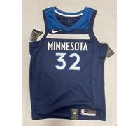 Maglia Nike NBA Minnesota Timberwolves Karl-Anthony Towns #32 Blu Uomo