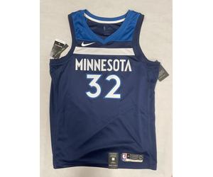Maglia Nike NBA Minnesota Timberwolves Karl-Anthony Towns #32 Blu Uomo